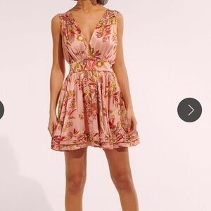 Poupette St Barth Mini Dress Bessie Pink Forest